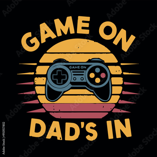 Summer Fathers Gamer Vector tshirt streetwear design