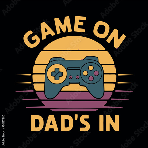 Summer Fathers Gamer Vector tshirt streetwear design