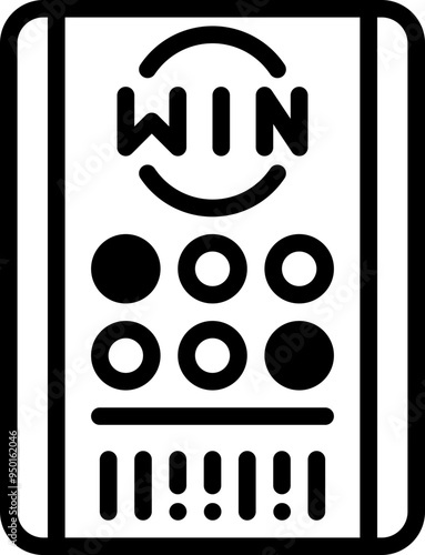 Lottery bet icon
