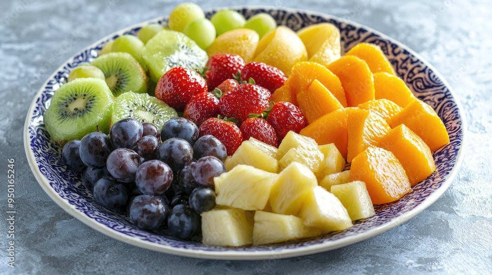 all kinds of fruits in a plate all kinds of fruits in a plate