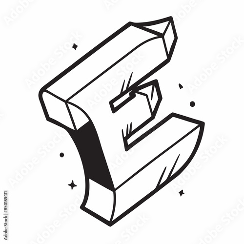 Vector Designs Featuring the Letter E: Minimalist, Geometric, Abstract, and Retro-Inspired Styles