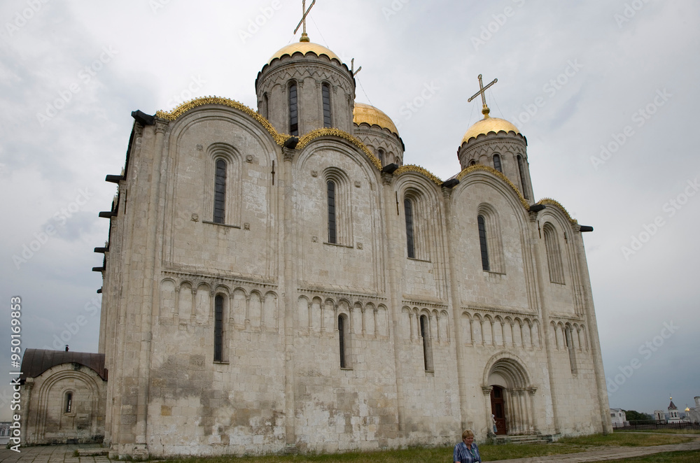 Russia Vladimir Assumption Cathedral on a cloudy summer day