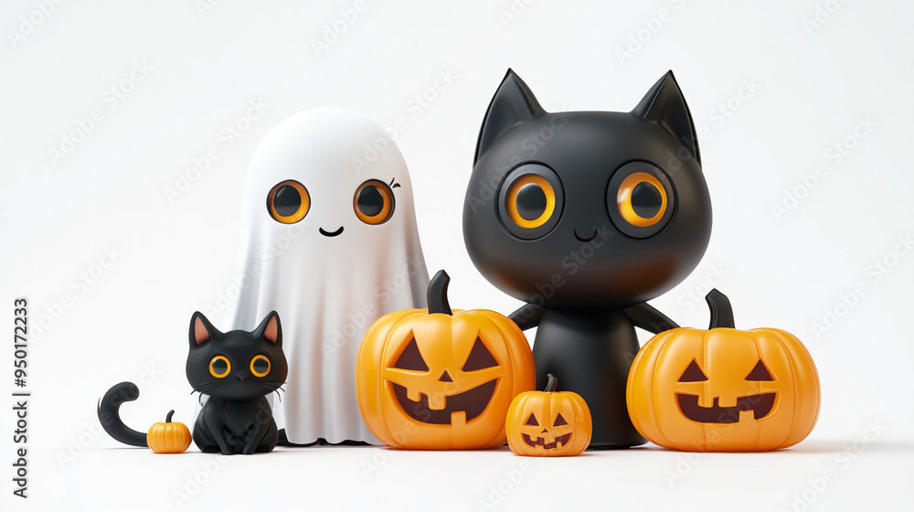 cute Halloween 3D characters cute Halloween 3D characters