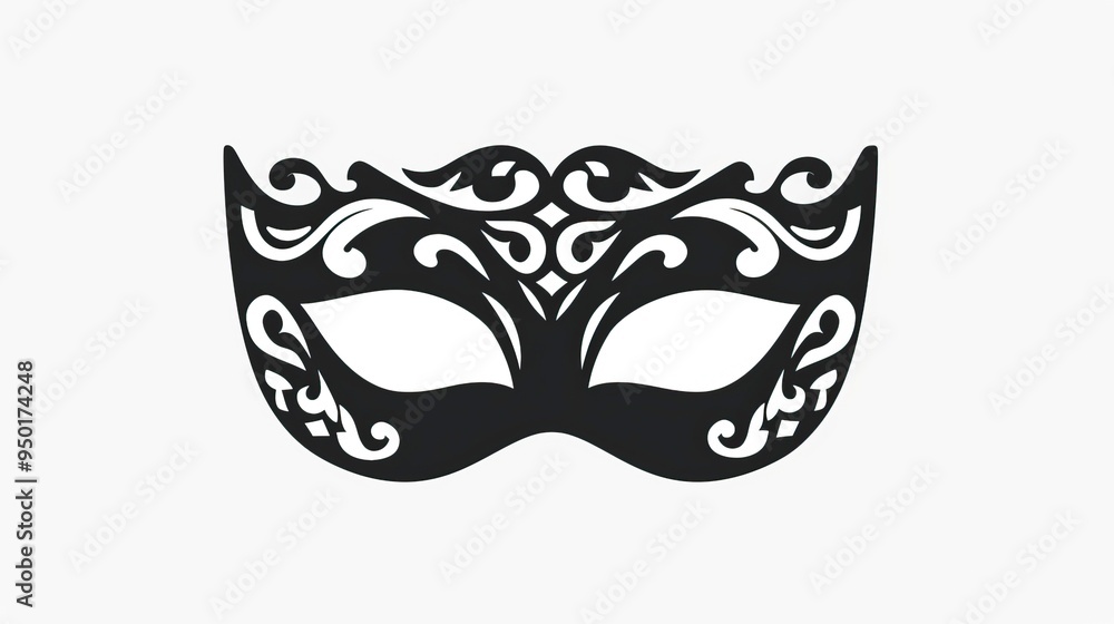 Masquerade vector icon on white background Masquerade vector icon on white background