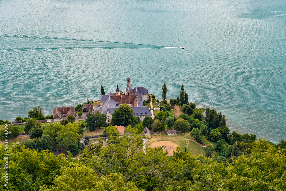Naklejka premium Vue sur le lac du Bourget