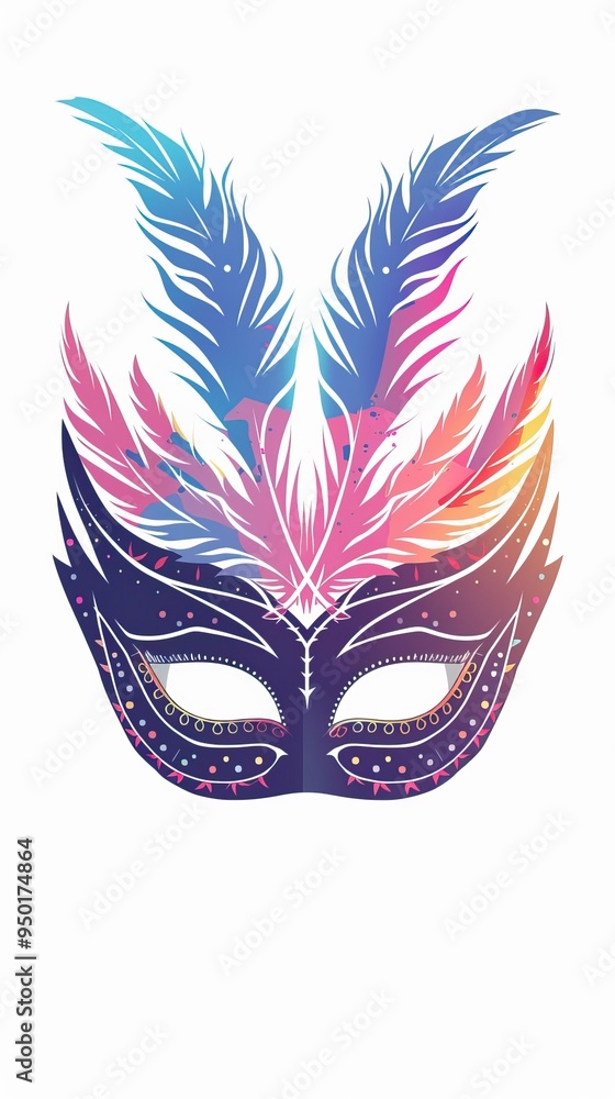 Masquerade vector icon on white background Masquerade vector icon on white background