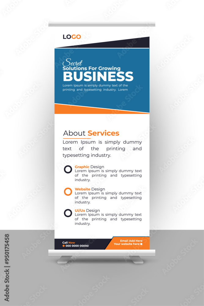 Obraz premium Dynamic Roll-Up Banner Designs: Elevate Your Marketing Presence