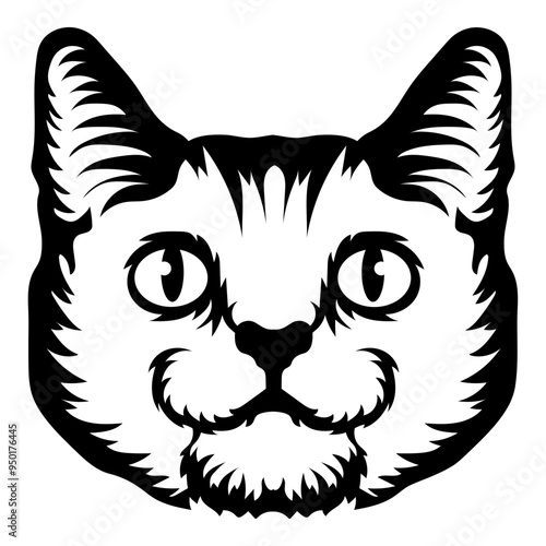 Obraz na plátně Burmilla Cat  Face