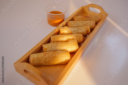 Photo of Lumpia Otak Otak in serving photo