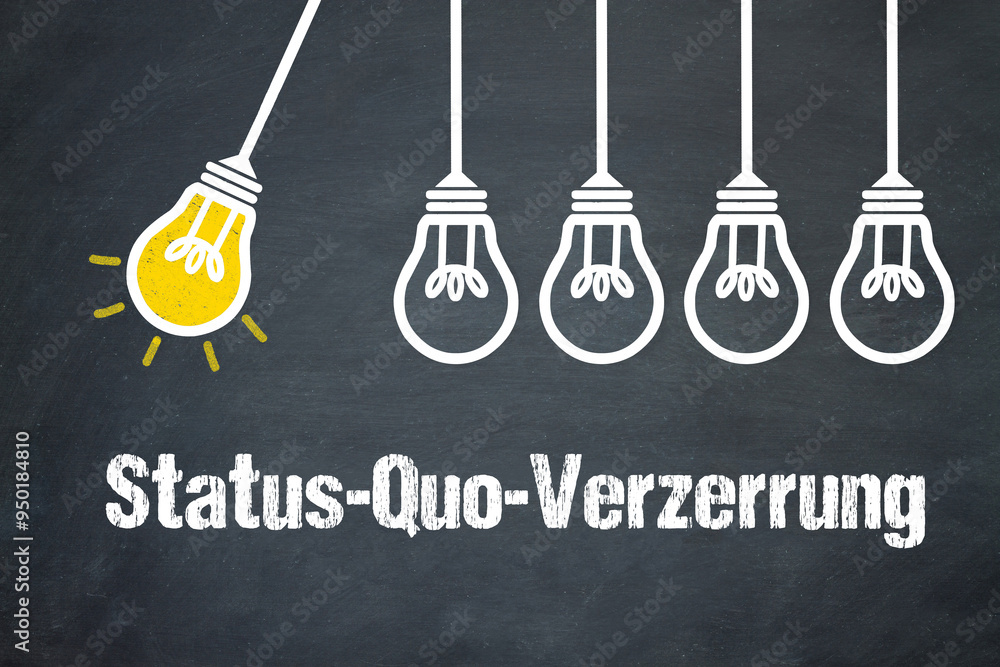 Fototapeta premium Status-Quo-Verzerrung 