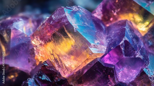 Alexandrite closeup display...
