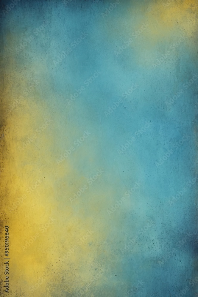 Obraz premium Abstrakter Blau Gelber Gradient Hintergrund