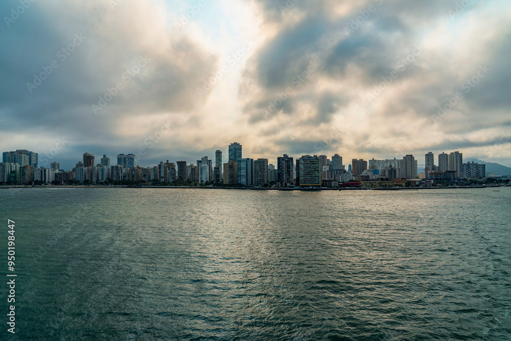 Seaside cities: City of Santos, State of Sao Paulo, Brazil. Seaside cities: City of Santos, State of Sao Paulo, Brazil.