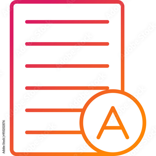 Grades Vector Icon Design