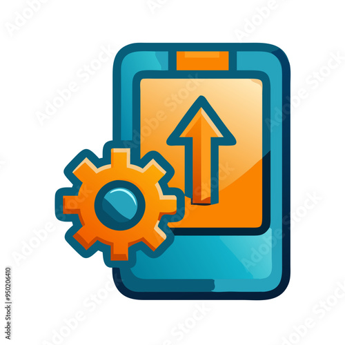 Assignment Upload Icon Vector in Minimalist Style