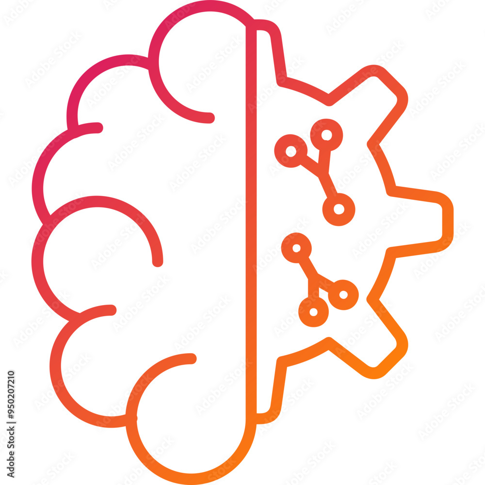 Machine Learning Vector Icon Design Machine Learning Vector Icon Design
