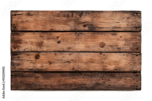 A wooden sign with holes in it. The sign is old and has a rustic appearance. The holes in the wood give it a worn and weathered look. The sign is placed on a white background