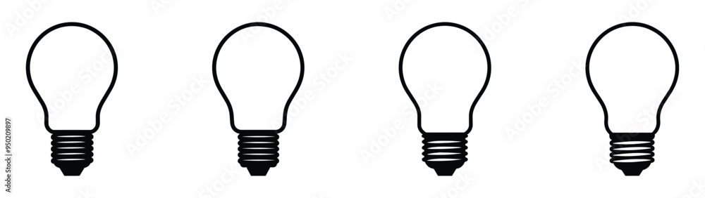 Light bulb icon. Light bulb vector icon. Idea icon. Lamp concept. Light bulb, isolated in modern simple flat design. Vector EPS 10 Light bulb icon. Light bulb vector icon. Idea icon. Lamp concept. Light bulb, isolated in modern simple flat design. Vector EPS 10