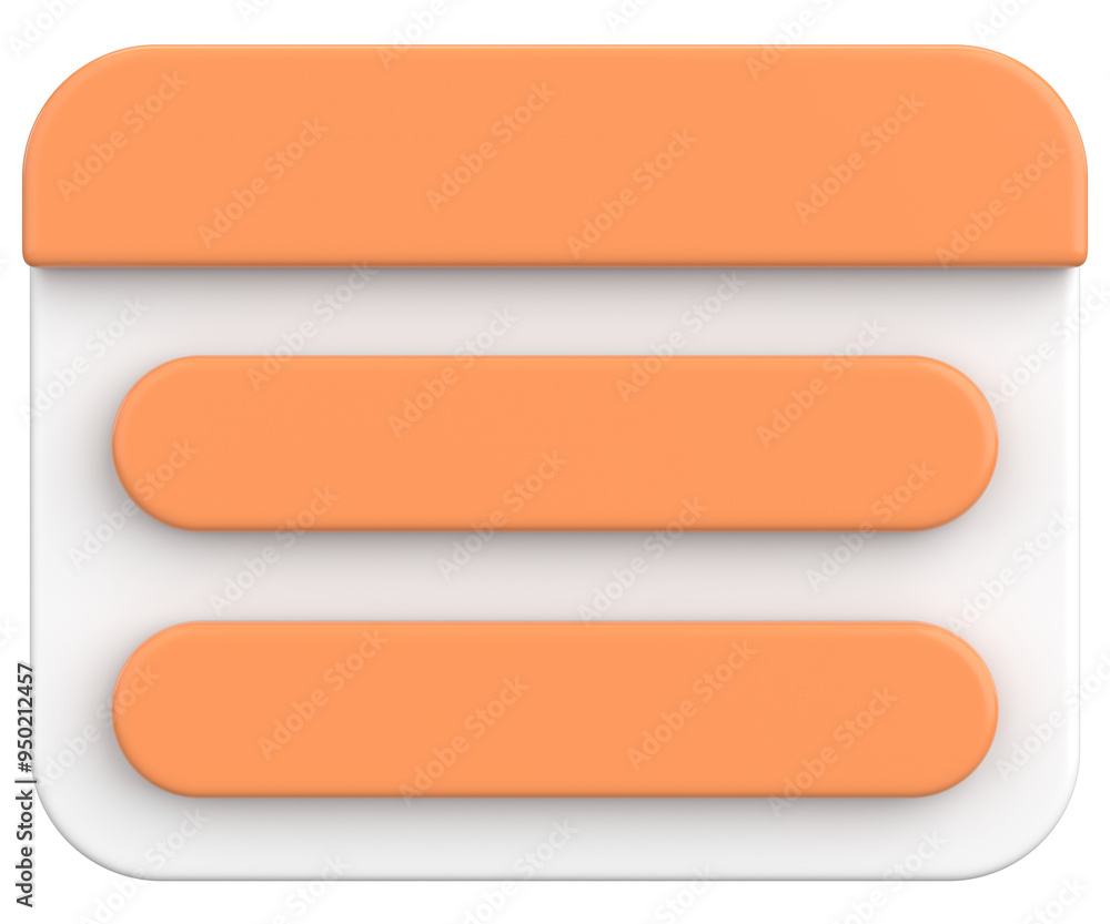 3D illustration of dialog box. Question popup. 3D illustration of dialog box. Question popup.