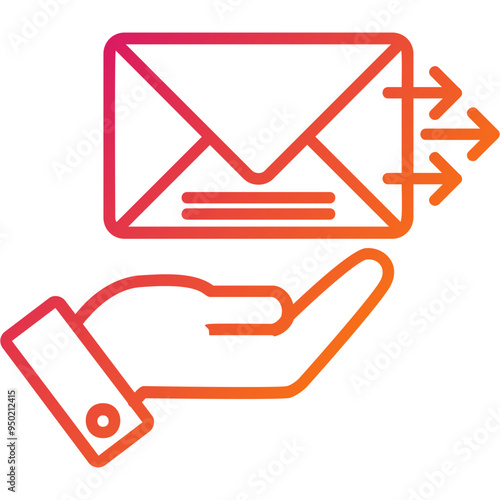 Send Mail Vector Icon Design