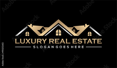 luxury real estate vector logo