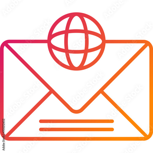 Global Communication Vector Icon Design