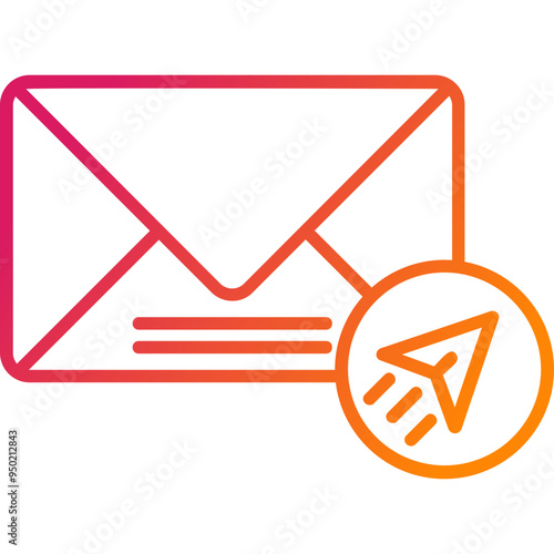 Send Mail Vector Icon Design