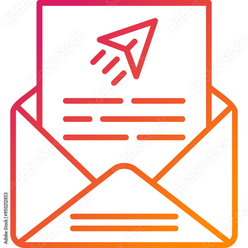 Send Mail Vector Icon Design
