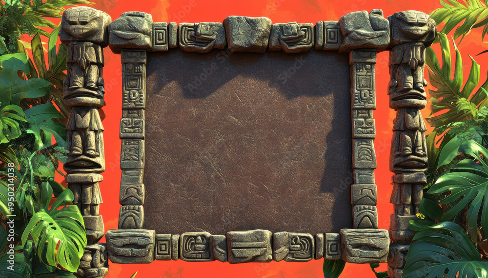 Obraz premium Stone Frame Jungle.