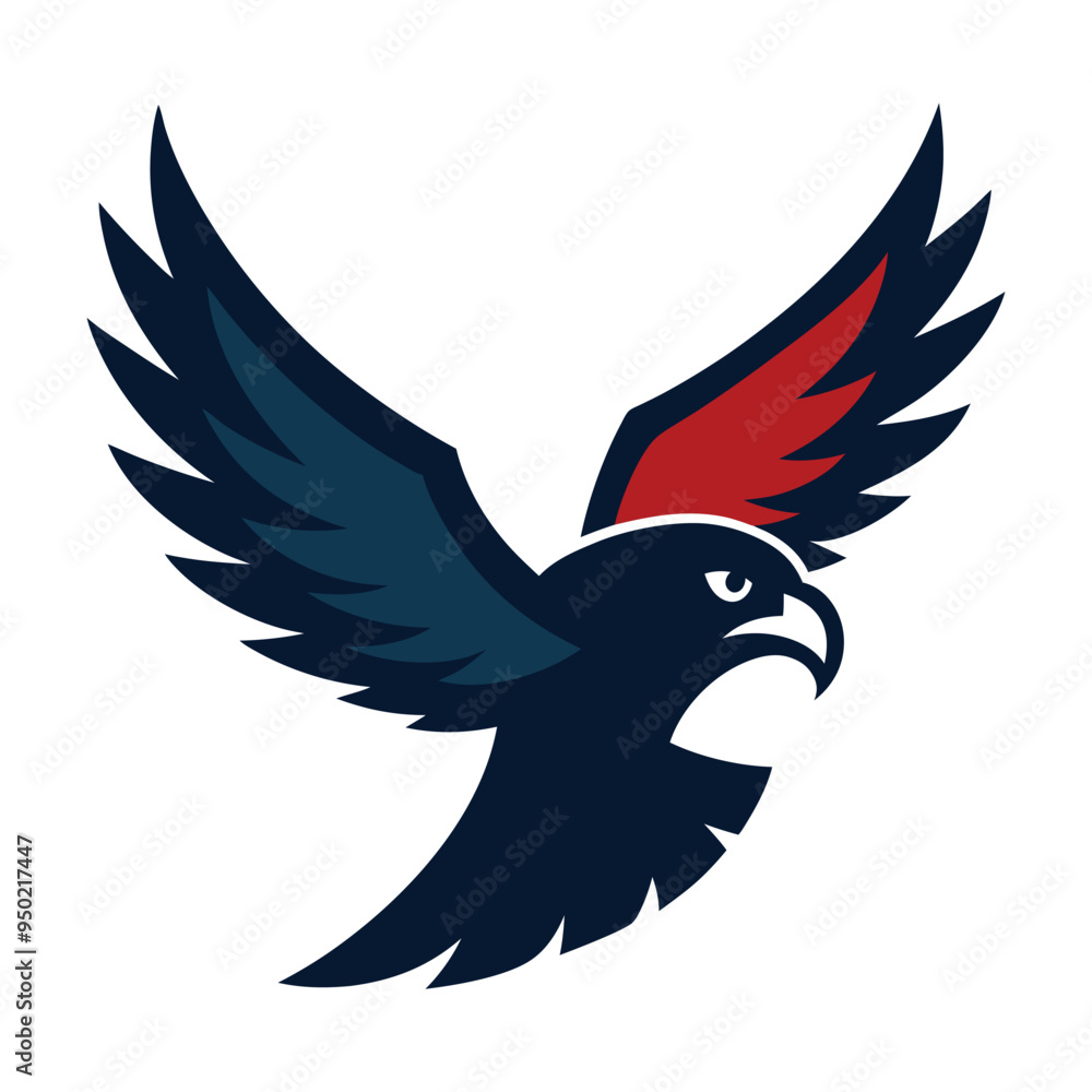Obraz premium Flying eagle logo icon
