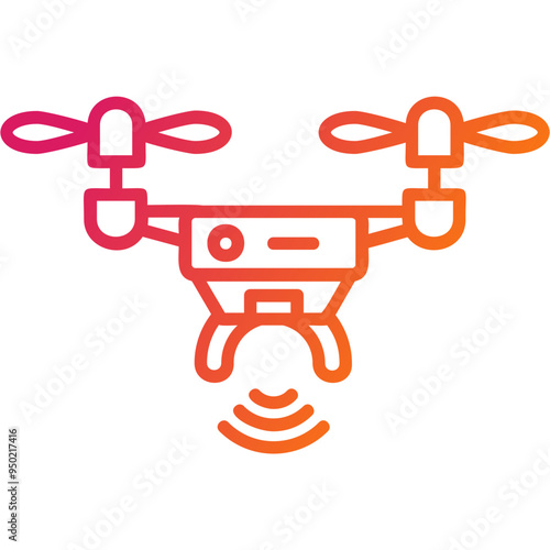Drone Vector Icon Design