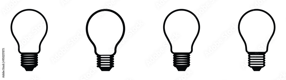 Light bulb icon. Light bulb vector icon. Idea icon. Lamp concept. Light bulb, isolated in modern simple flat design. Vector EPS 10 Light bulb icon. Light bulb vector icon. Idea icon. Lamp concept. Light bulb, isolated in modern simple flat design. Vector EPS 10