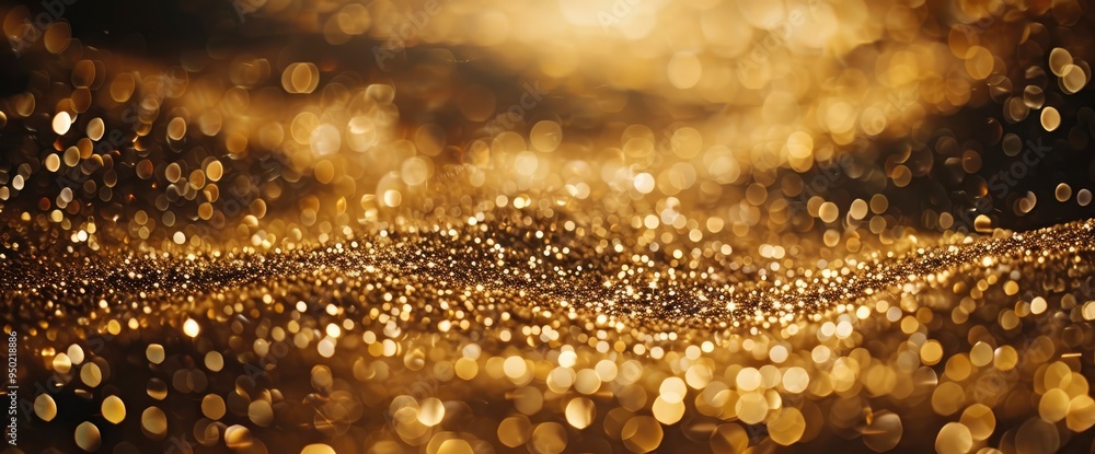 Abstract Golden Glitter Background Abstract Golden Glitter Background
