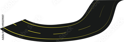 Bending Road Illustration