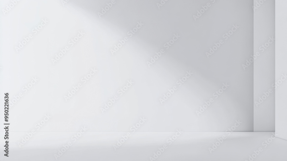 Obraz premium White Wall Corner.