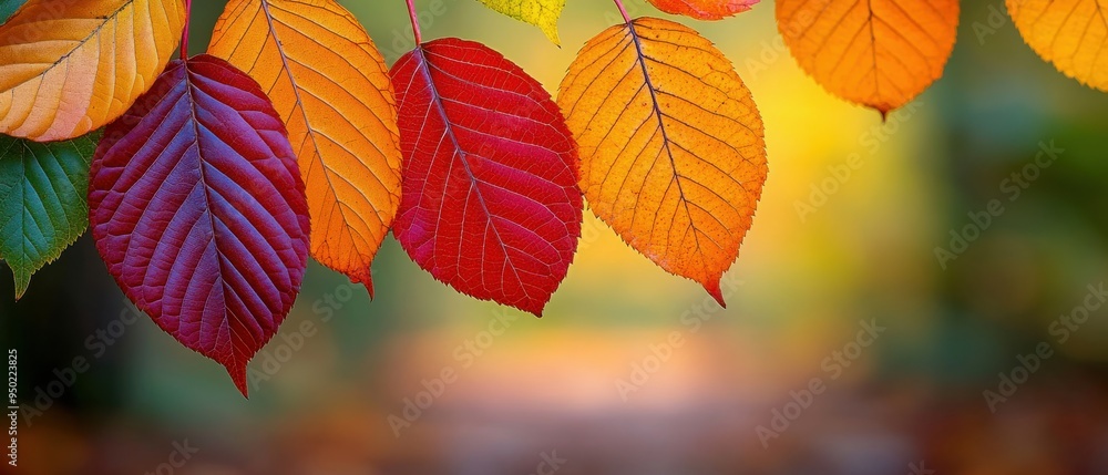 Obraz premium Autumn Leaves in a Cozy Indoor Setting.