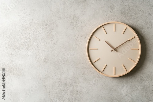 Wallpaper Mural Minimalist Modern Wall Clock with Sleek Lines and Subtle Details for Contemporary Timekeeping Decor Torontodigital.ca