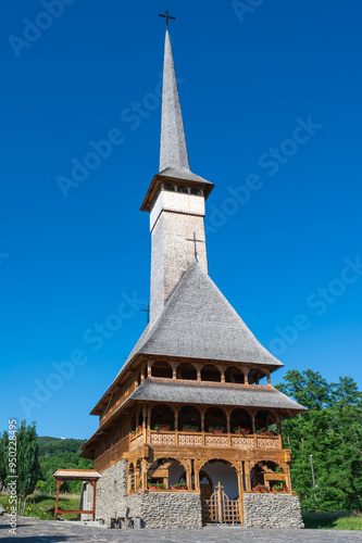 Church of Sesu Manastirii in Rozavlea Romania. photo