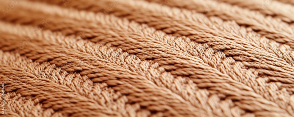 Close up texture of brown knitted fabric. Close up texture of brown knitted fabric.