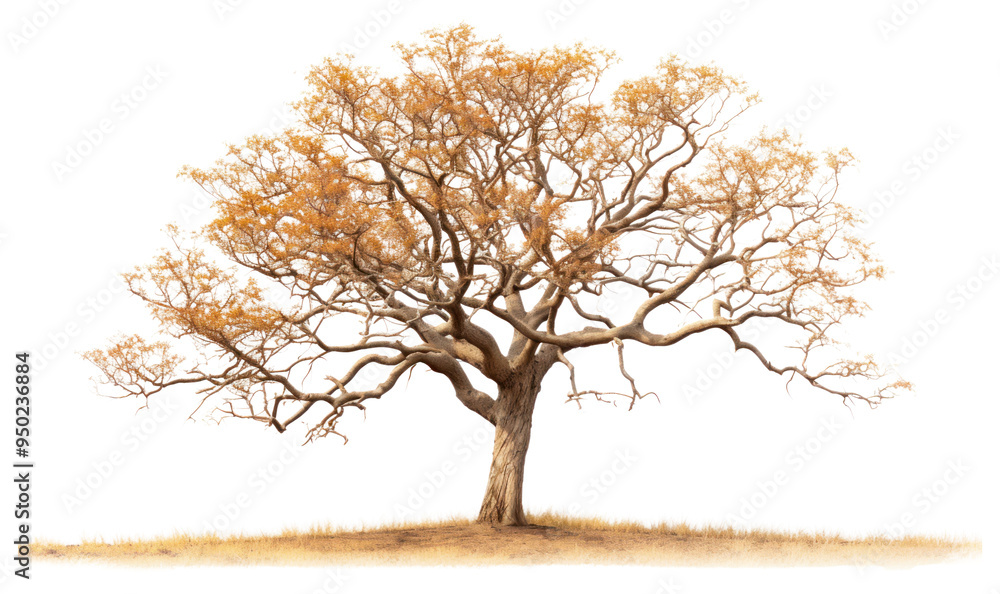 PNG Solitary autumn tree landscape PNG Solitary autumn tree landscape