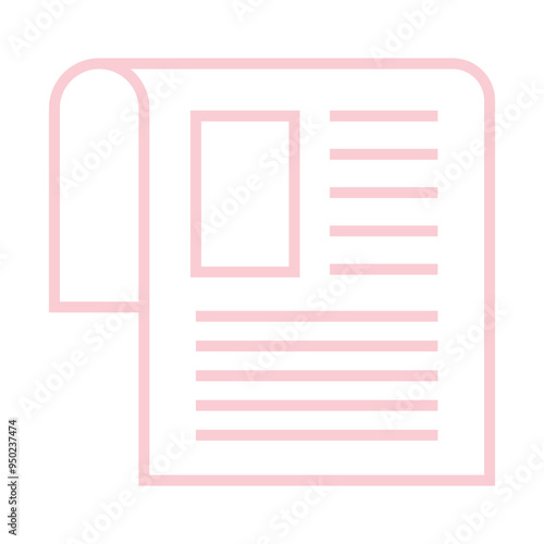 News Paper Icon Design