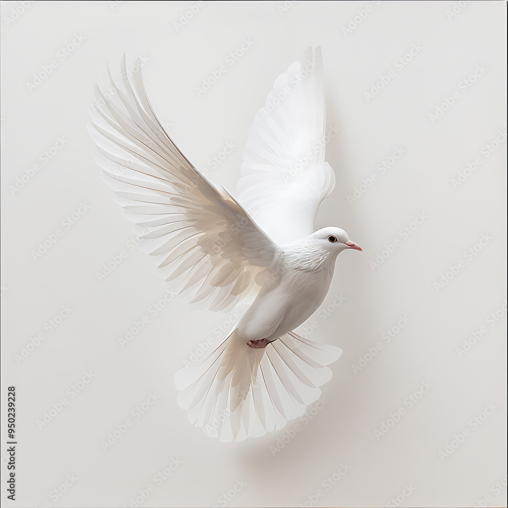 Fototapeta premium white dove flying