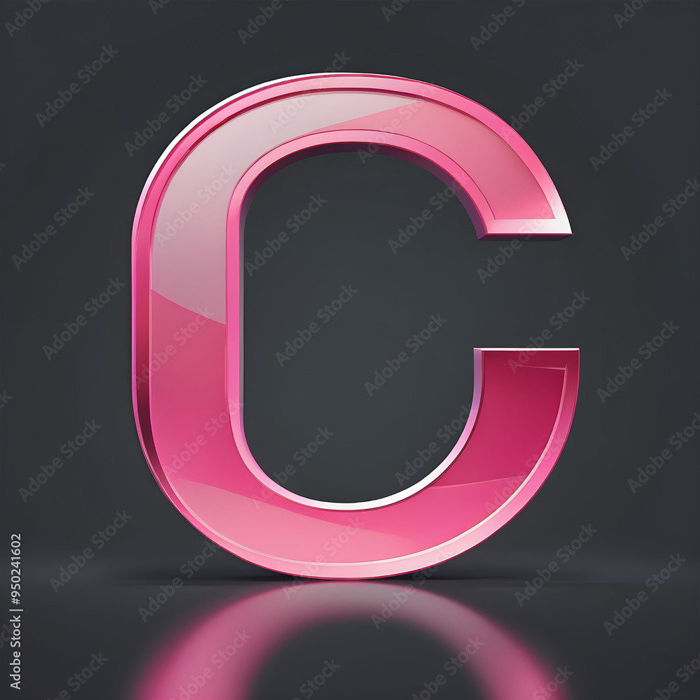 creative letter c with vibrant pink hues for colorful typography projects creative letter c with vibrant pink hues for colorful typography projects