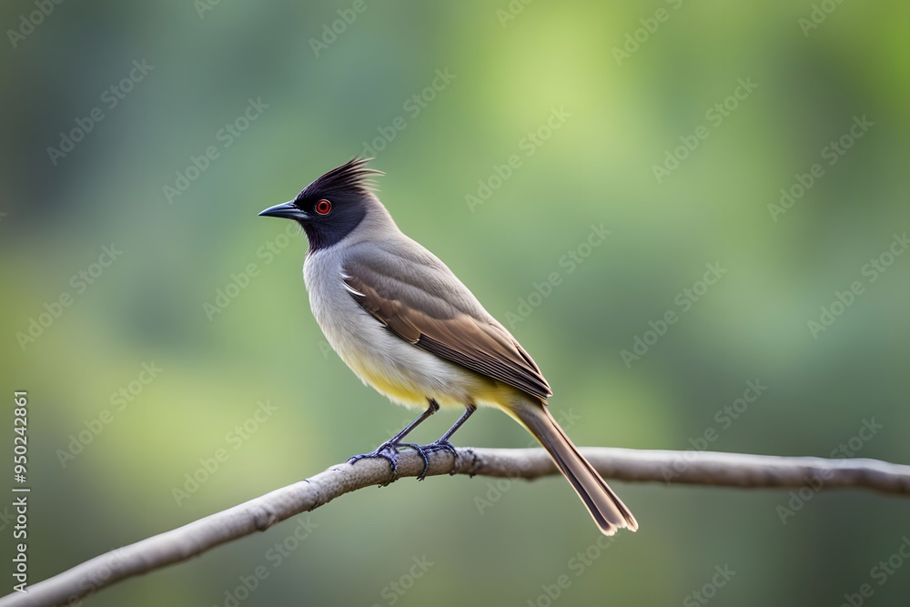 Bulbul bird blurry nature background, Ai Generated Bulbul bird blurry nature background, Ai Generated