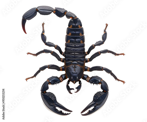 scorpion isolated on white background photo