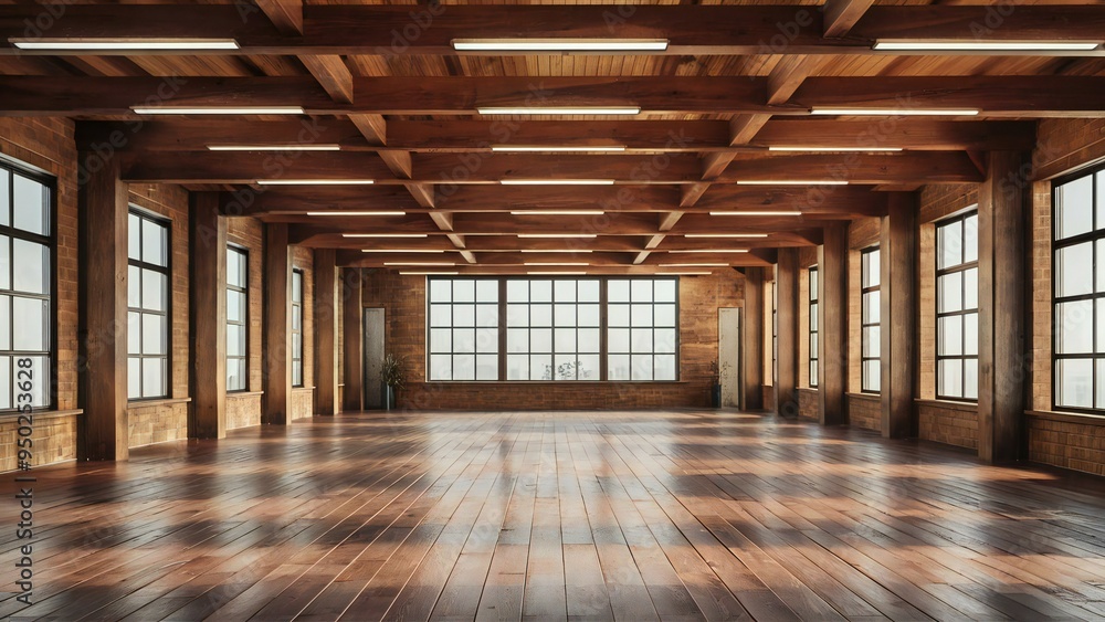 empty room with wooden floor empty room with wooden floor