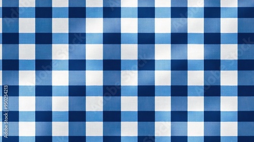 

 Blue Gingham Pattern, Blue and White checkered pattern background vector presentation design simple flat 