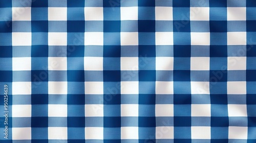 

 Blue Gingham Pattern, Blue and White checkered pattern background vector presentation design simple flat 