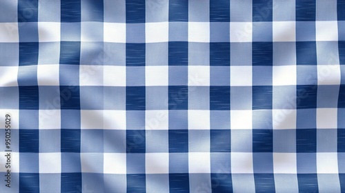 

 Blue Gingham Pattern, Blue and White checkered pattern background vector presentation design simple flat 