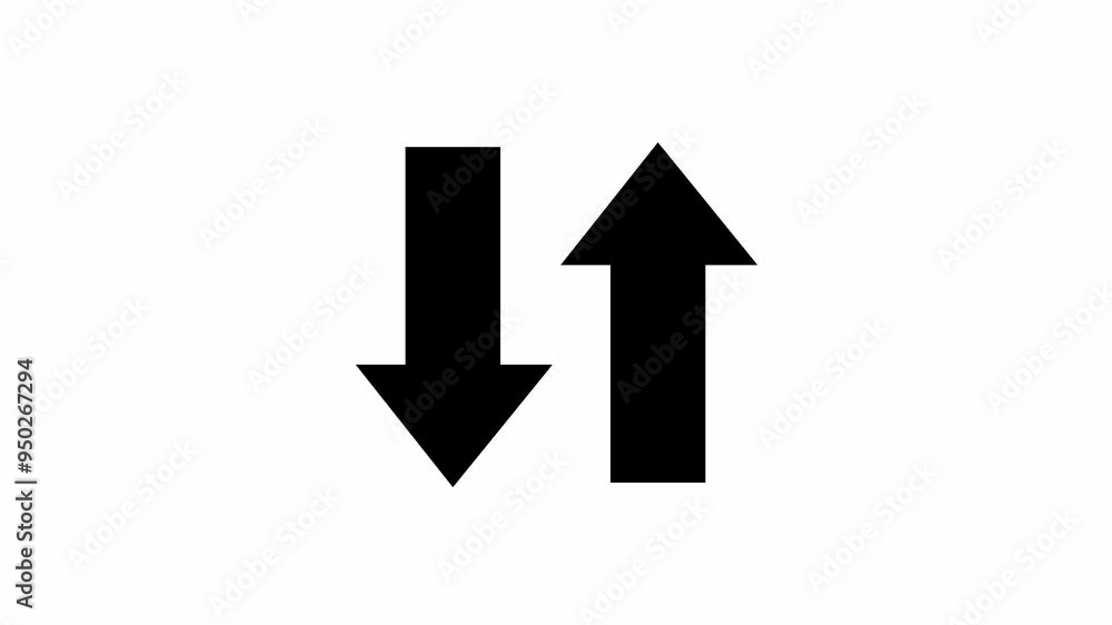 Left and right arrow pointer icon sign symbol in trendy flat style.